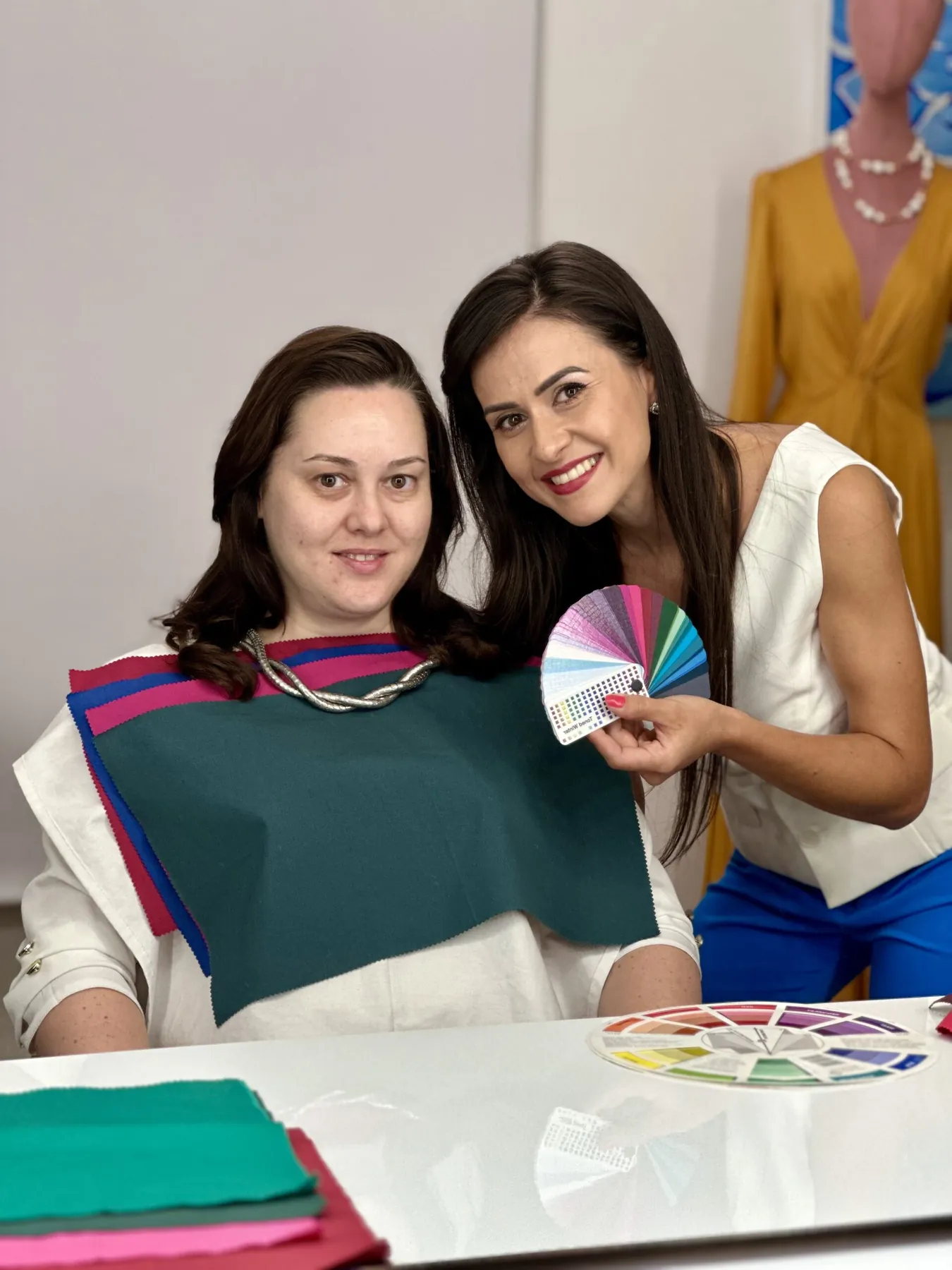 Testare cu drapaje colorate
